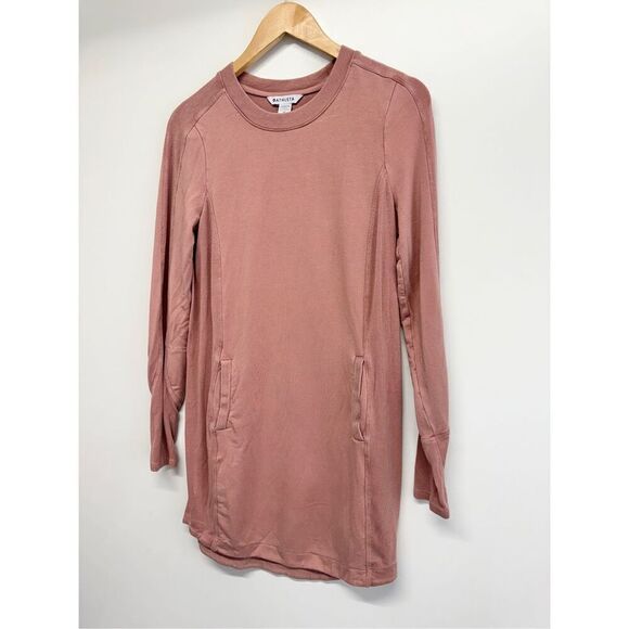 Athleta Balance Dress Long Sleeve Front Pockets Size Extra Small Crewneck - Picture 3 of 12